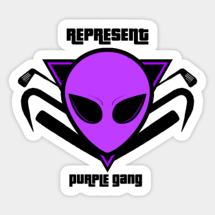 gta v purple gang Sticker